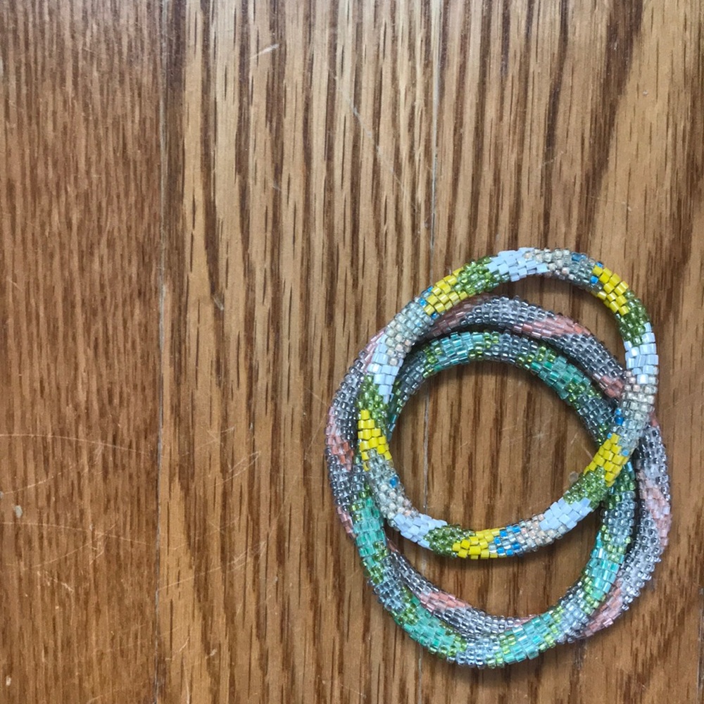 South moon under bundle of braclets